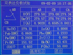 4 負載試驗測試數(shù)據(jù)頁面