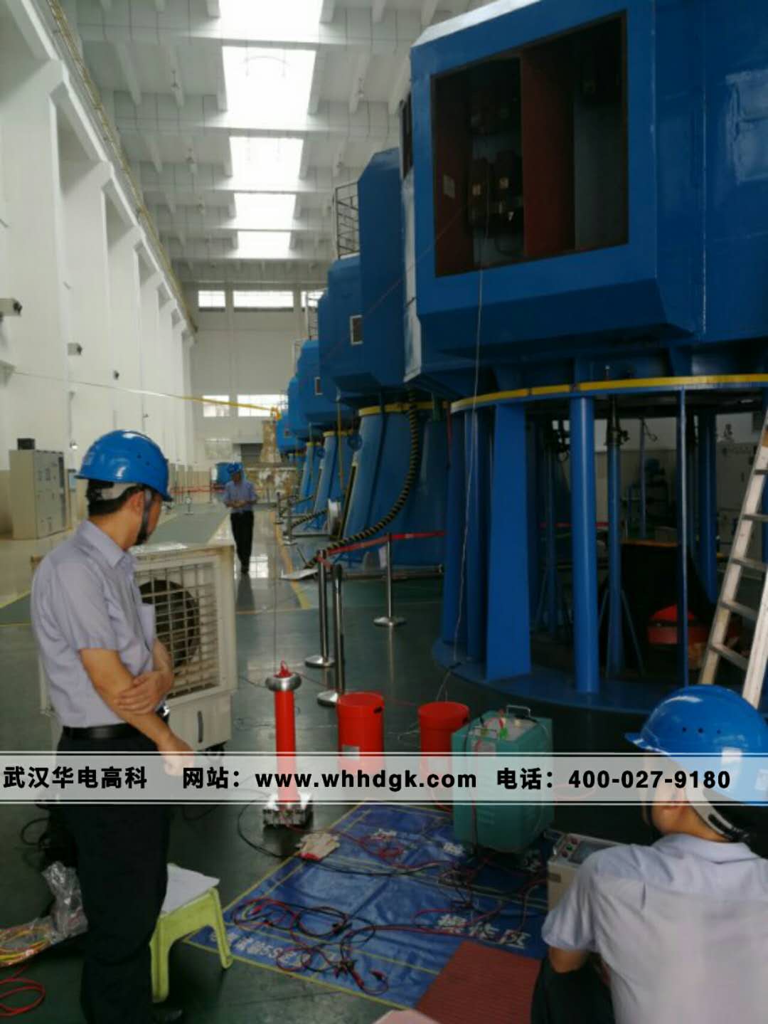 蓮湖泵站進行3000kw電機預防性試驗